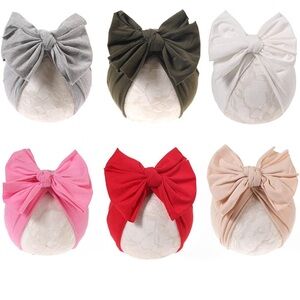 Baby girl velvet head wraps 6 PCS